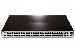 D-LINK - D-Link Des-3200-52P 48 Port Poe 10/100Mbps + 2 Port Combo + 2 Port 10/100/1000Mbps, L2 Yönetilebilir Switch.