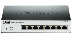 D-LINK - D-Link Dgs-1100-08P 8 Port Poe 10/100/1000Mbps Web Yönetilebilir Metal Kasa Rackmount Switch.