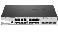 D-LINK - D-Link Dgs-1210-20/Me Gigabit Smart Switch With 16 10/100/1000Base-T Ports And 4 Gigabit Minigbic (Sfp) Ports.