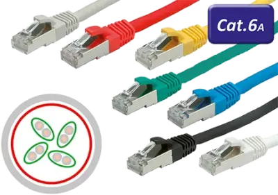 N+S/FTP CAT6A LSZH PATCH CORD KIRMIZI - 1