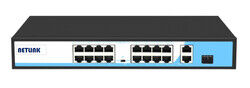 Netlink 16 Port- 10/100 Poe+2Gigabit Rj45 Uplink+1Sfp Switch 300W - 4