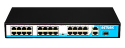 Netlink 24 Port 10/100 Poe + 2 Gigabit Rj45 Uplink + 1 Sfp Switch 300W - NETLINK