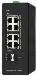 Netlink 8x10/100/1000Base-TX POE Port and 2xGigabit SFP Port Endüstriyel Switch - 6