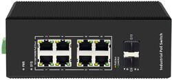 Netlink 8x10/100/1000Base-TX POE Port and 2xGigabit SFP Port Endüstriyel Switch - 2