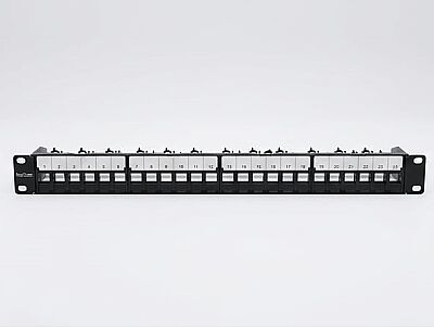 ProsConn  Cat6 UTP Modular Patch Panel 24 Port (Unloaded) - 1