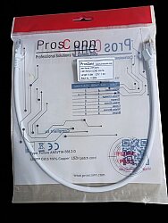 ProsConn Cat6 UTP Patch Cord LSZH 0,50 Mt. White
