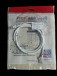 ProsConn Cat6 UTP Patch Cord LSZH 1 Mt. White