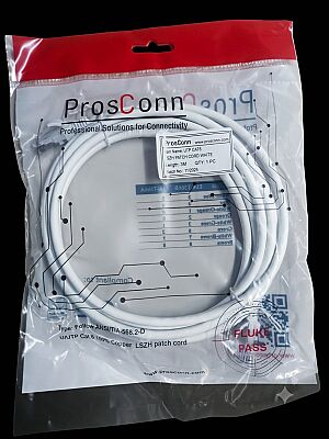 ProsConn Cat6 UTP Patch Cord LSZH 3 Mt. White - 1